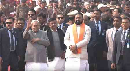 Bihar marks 77th Republic Day with grandeur, CM Nitish Kumar hoists tricolour