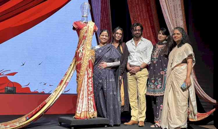 The World’s Longest ‘Infinite Sari’ Rises Against Marital Rape
