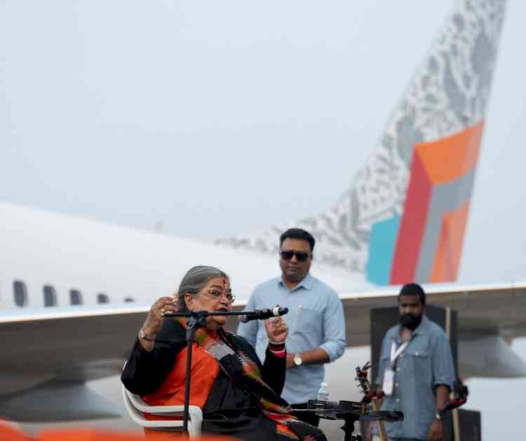 Air India Express showcases Cultural Connectivity at Wings India 2026 with a Multi-State musical Ensemble led by usha uthup