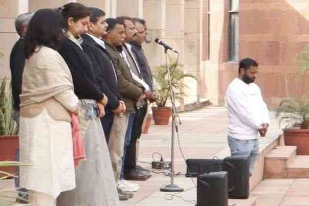 A Two minute silence observed at DLC SUPVA in memory of martyrs