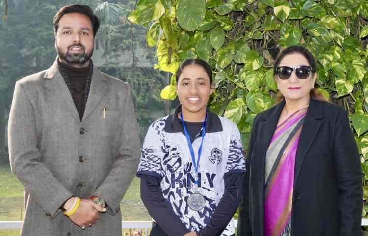 KMV’s Athlete performs brilliantly in Softball Senior National Softball Championship