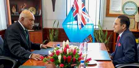 Indian envoy, Fiji Parliament Speaker discuss strengthening bilateral cooperation