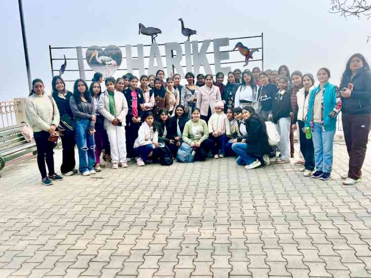 Educational Visit of Khalsa College for Women Students to Harike Pattan Wetlands and Bird Sanctuary To Mark World Wetlands Day