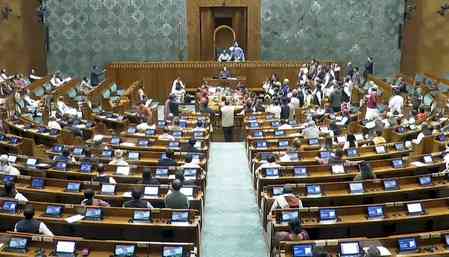 LS adjourned again: Govt urges Cong not to disrupt proceedings, Oppn continues protest