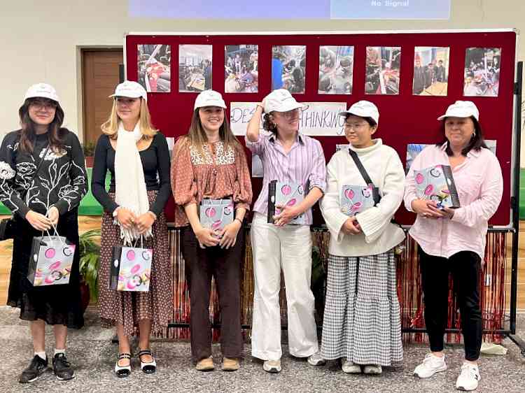 STEM Education & Design Thinking Workshop conducted by Australian Interns at Ankur School