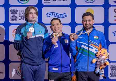 Asian Shooting Rifle/Pistol C'ship: Anish wins bronze in rapid-fire pistol, Kazakhstan take four golds