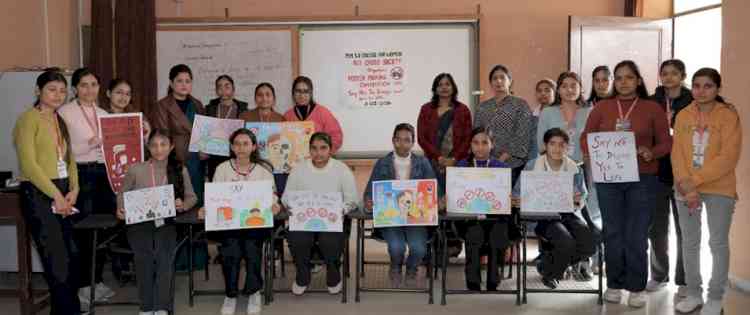 PCM S.D. College for Women, Jalandhar Organizes Poster Making Competition on “Say No to Drugs – Say Yes to Life”