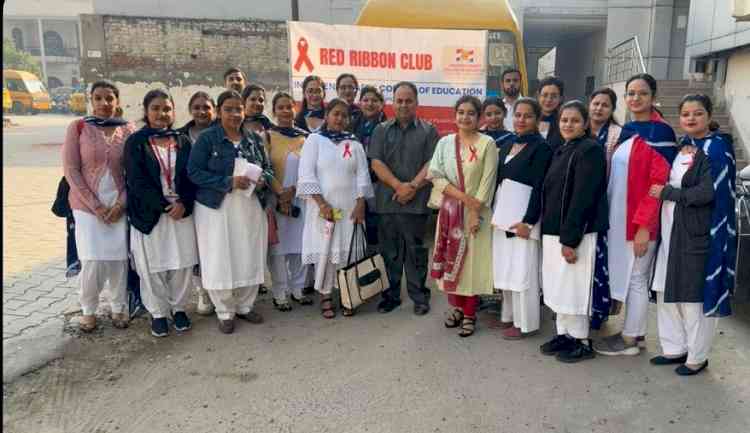 Innocent Hearts College of Education organized Drug De-addiction Awareness Seminar in the adopted village Loharan