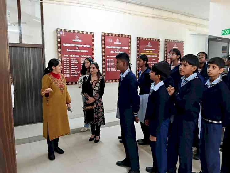 School Students Explore Labs, Learning and Entrepreneurship at Government Home Science College