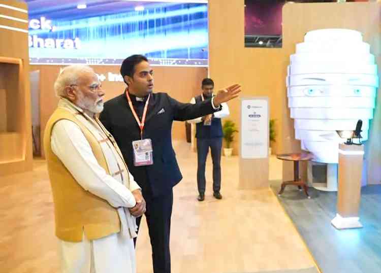 Prime Minister Modi Visits Jio AI Pavilion at India AI Impact Summit