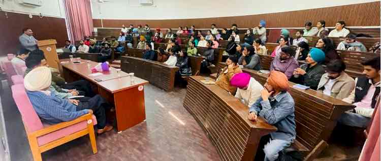 Special lecture on “India as Reflected in Greek Literature” at PU