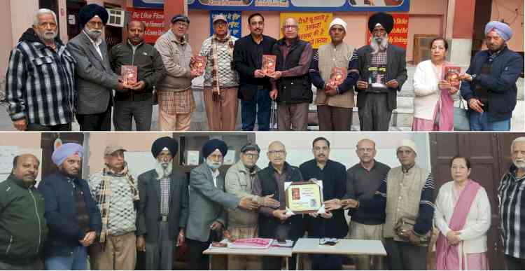 पुस्तक मैं समय हूं पर विचार चर्चा और कवि दिलीप पाण्डेय सम्मानित 