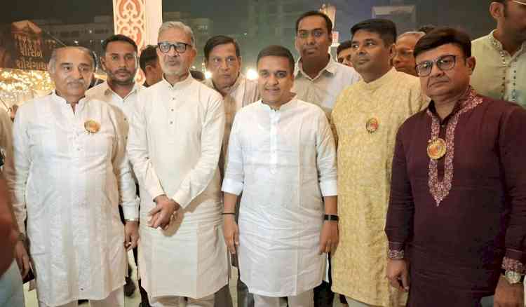 Gujarat Deputy Chief Minister Harsh Sanghavi Attends Grand Diksha Mahotsav in Mumbai
