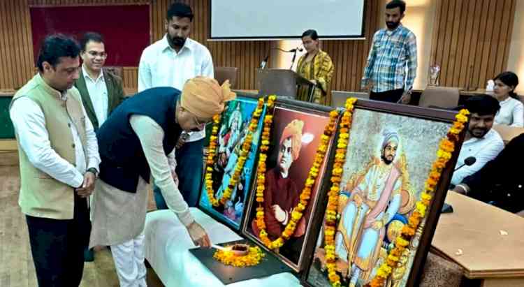 HIRD Director Dr. Virender Singh Chauhan describes Chhatrapati Shivaji as a symbol of ideal governance and patriotism