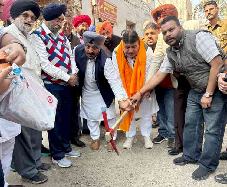 MLA Prashar launch major road construction projects worth Rs 3.10 crore in central constituency
