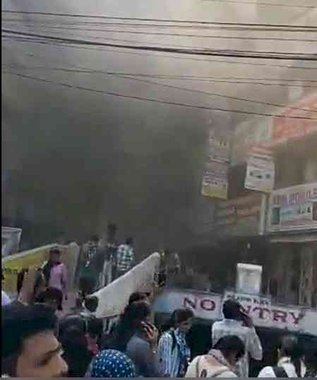 Fire breaks out in Hyderabad building housing coaching institutes; 50 students rescued
