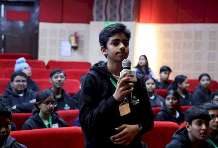 Young Environmentalist Vir Singh Raises Awareness on Endangered Gharials at Chitkara International School