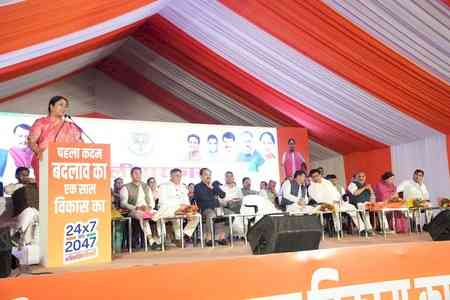 Delhi CM highlights govt’s achievements, thanks BJP workers