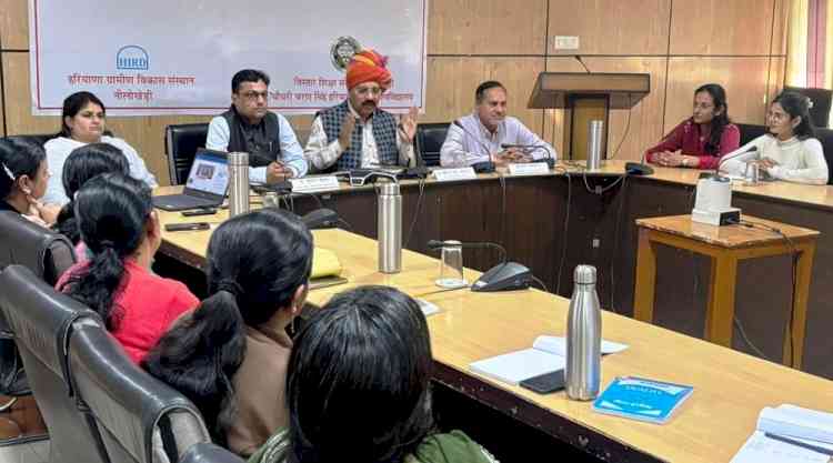 HIRD Director Dr. Virender Singh Chauhan emphasizes on giving women equal participation in decision-making.