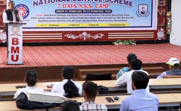 Seven-day NSS special camp concludes at BMU; Rakhi and Love become Best Volunteers