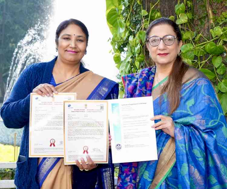 KMV’s faculty member secures three consecutive Patents, Showcasing Excellence in Research and Innovation