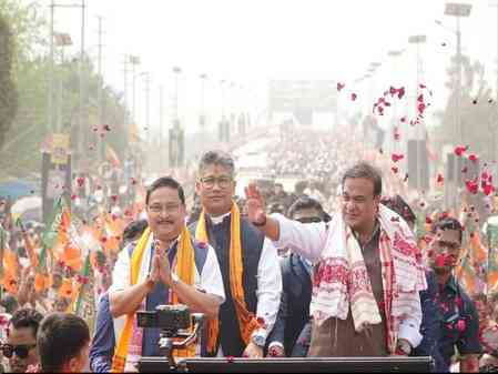 Massive public turnout in BJP's Jan Ashirwad Yatra in Assam