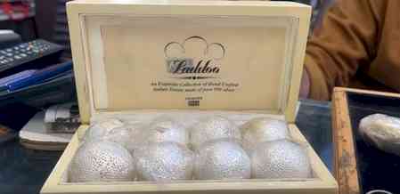 Lucknow’s bullion market shines with gold-silver plated pichkaris, buckets for Holi