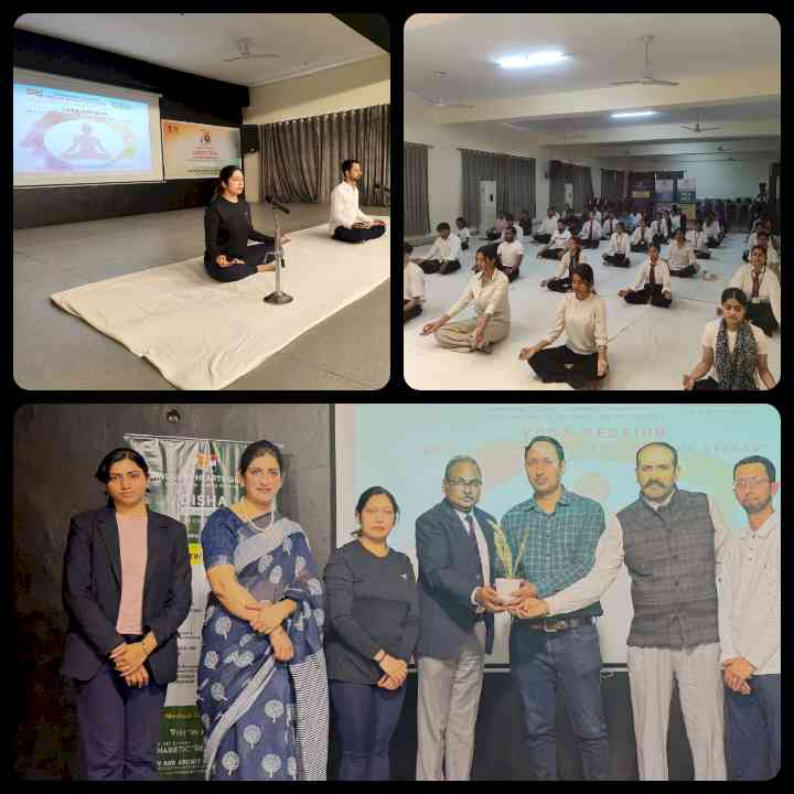Innocent Hearts Group of Institutions Organizes Yoga Session for Mental Well-Being Club Students under the ‘Disha’ Initiative