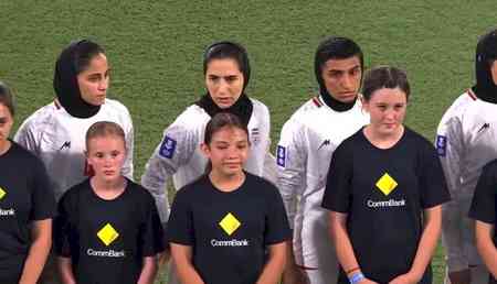 Iranian women's soccer team refuse to sing national anthem in AFC Asian Cup opener