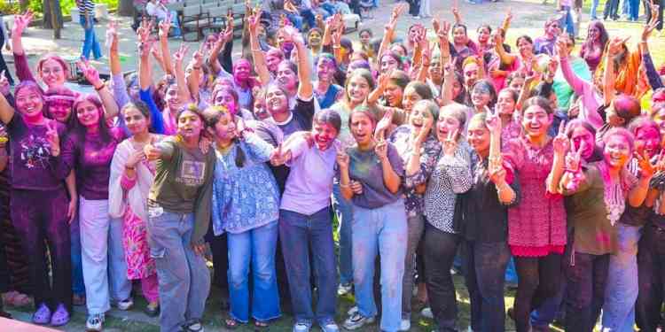 Holi Hai! KMV goes Eco-Friendly on the eve of Holi-the Festival of Colours