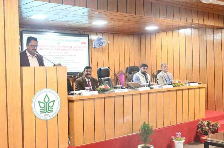 Training on CBRN Disasters and Industrial Accident Preparedness Begins at Nauni University