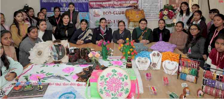 PCM S.D. College for Women Organizes Exhibition of Handmade Recycled Items to Promote Sustainability
