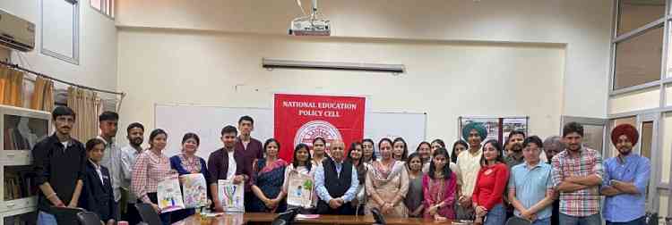 Poster Making Competition Organized by NEP Cell and CHRD at Panjab University