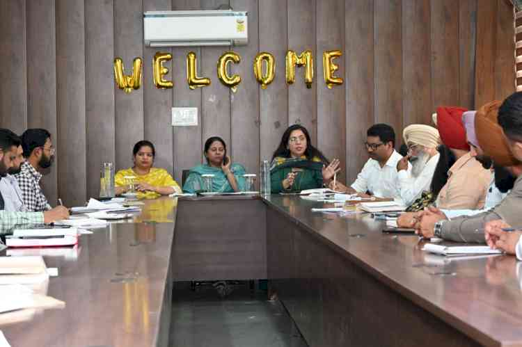 Mayor Inderjit Kaur, MLA Chhina and MC Chief Dr Gupta hold meeting to expedite development works; ensure potable water supply to every household