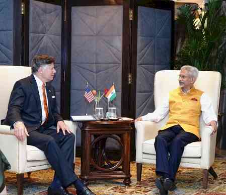 EAM Jaishankar, US Deputy Secretary of State Christopher Landau hold talks 