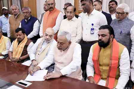 Nitish Kumar holds closed-door meeting with Deputy CMs Samrat Choudhary, Vijay Kumar Sinha 