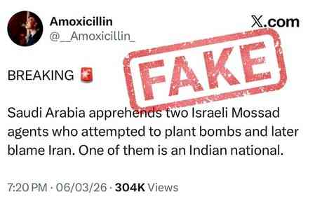 Govt debunks viral claim on Indian 'Israeli arrest’, post linked to 'pro-Cong' X account