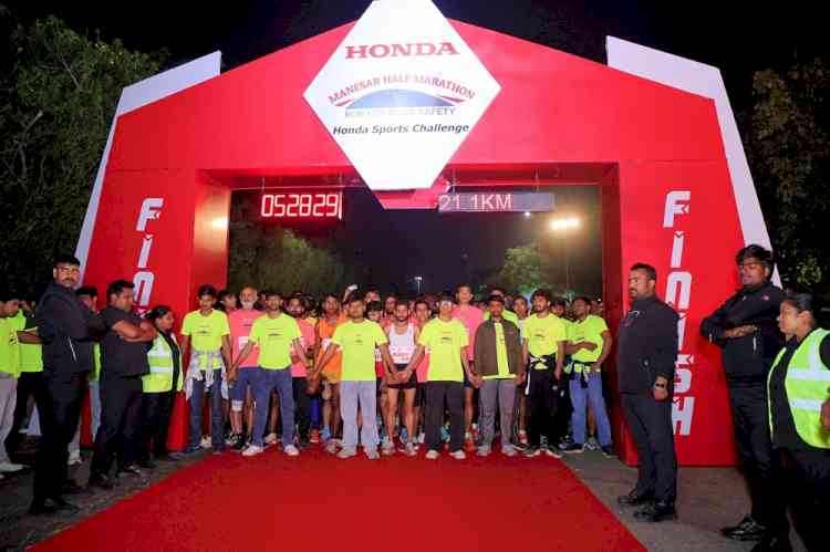 Honda Motorcycle & Scooter India Concludes 4th Edition of Honda Manesar Half Marathon 2026 - Run for Road Safety