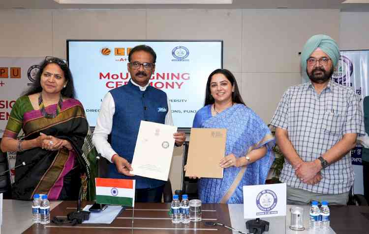 LPU Signed MoU with Directorate of Census Operations Punjab to Strengthen Research through Census Data Workstation
