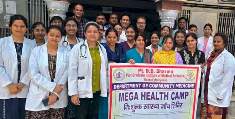 Mega Health Checkup Camp at Khedi Sadh village; 140 examined