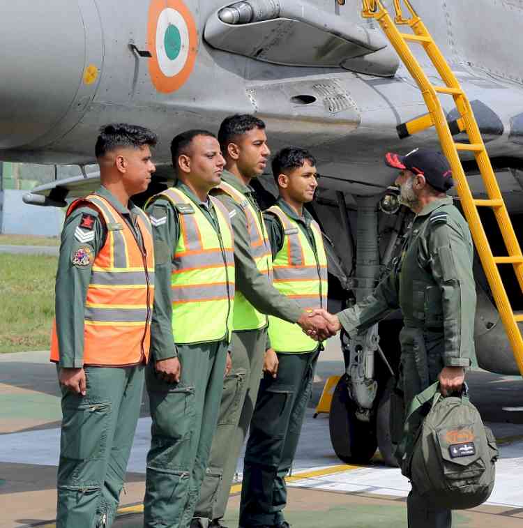 CHIEF OF THE AIR STAFF FLIES OPERATIONAL SORTIE ON MIG-29 UPG AT FORWARD AIRBASE