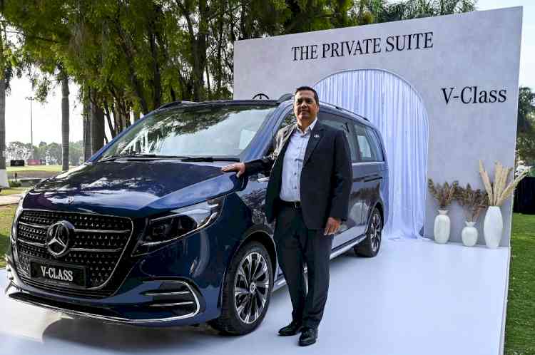 Mercedes-Benz India launches the ‘private suite on wheels, the all-new V-Class Extra Long Wheelbase in Chandigarh