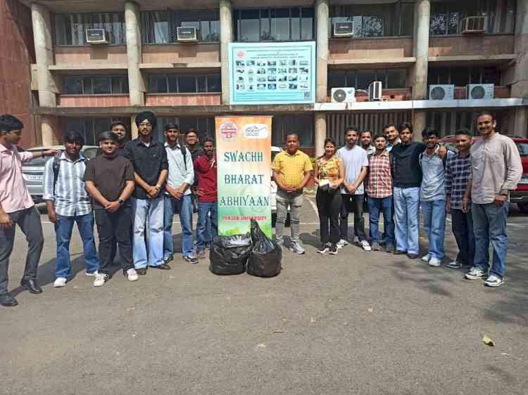 Panjab University Department of Computer Science Organizes Swachh Bharat Cleanliness Drive