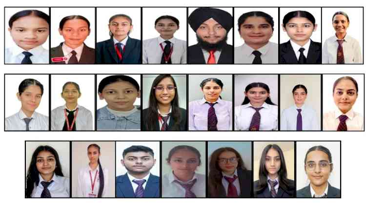 The students of Innocent Hearts Group of Institutions, Loharan brought laurels by Excelling in result in university examinations