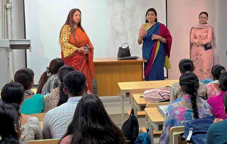 Prof. Deepti Hooda Urges Students to Embrace Positive Thinking, a Balanced Routine, and Healthy Communication
