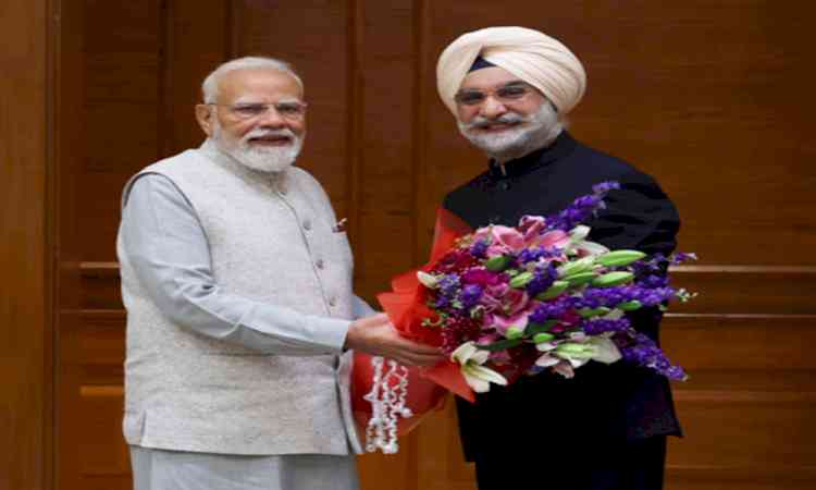 Viksit Delhi@2047: Delhi L-G TS Sandhu calls on PM Modi