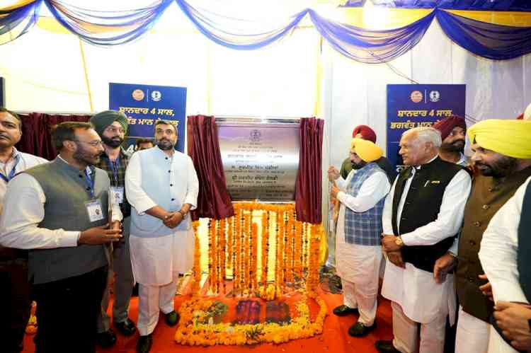 AAP Govt laying strong network of world-class roads across Punjab, CM Bhagwant Singh Mann lays foundation stone for 300 km of new roads