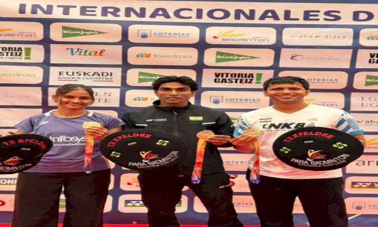 Pramod Bhagat shines with double gold and silver; Sukant Kadam clinches singles title and doubles silver at Spanish Para Badminton International 2026