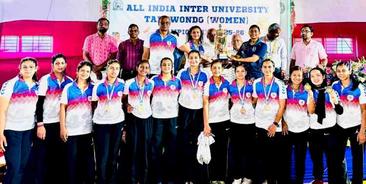 ऑल इंडिया इंटर यूनिवर्सिटी ताइक्वांडो महिला चैंपियनशिप का खिताब एमडीयू की महिला टीम के नाम