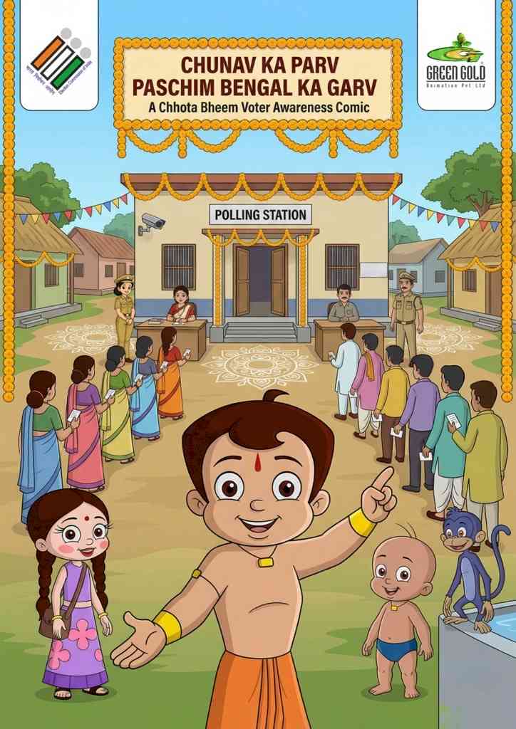 Election Commission Ropes in ‘Chhota Bheem’ to Drive Voter Awareness Ahead of West Bengal Elections